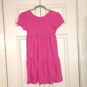 Cat & Jack girls size Lg 10/12 pink dress with pockets